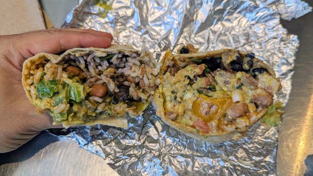 Between these two burritos, can you tell which is which?