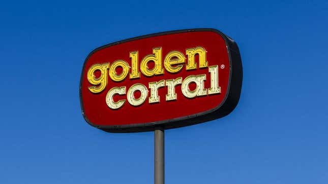 Golden Corral restaurant sign