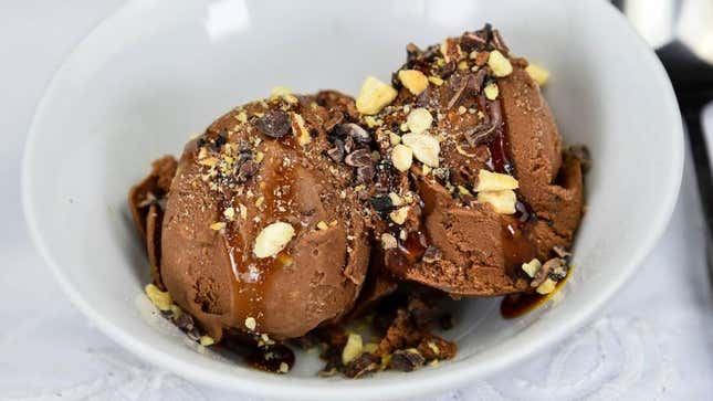 Vegan non-dairy chocolate ice cream