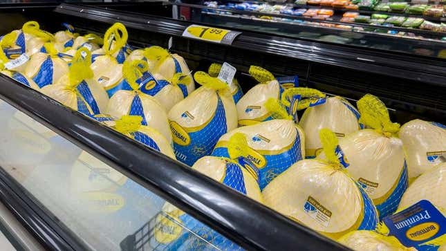 Butterball turkeys at grocery store