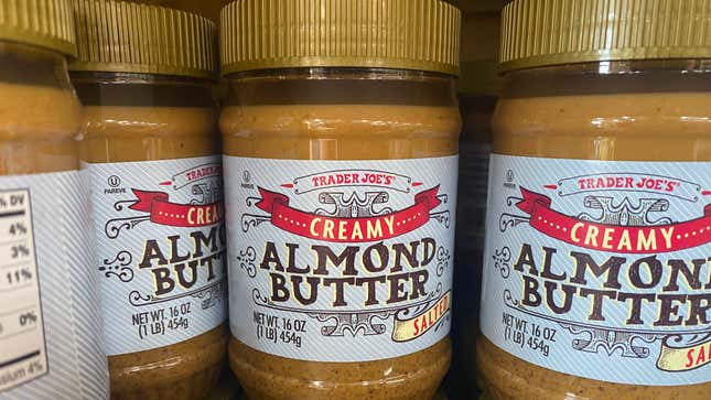 Trader Joe's Almond Butter on shelf