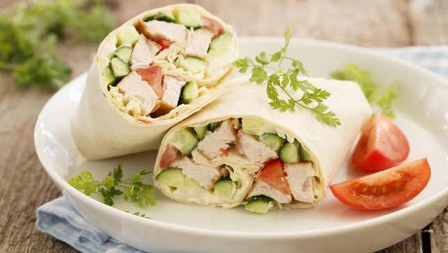 rotisserie chicken wrap