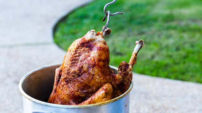 Deep fried Thanksgiving turkey