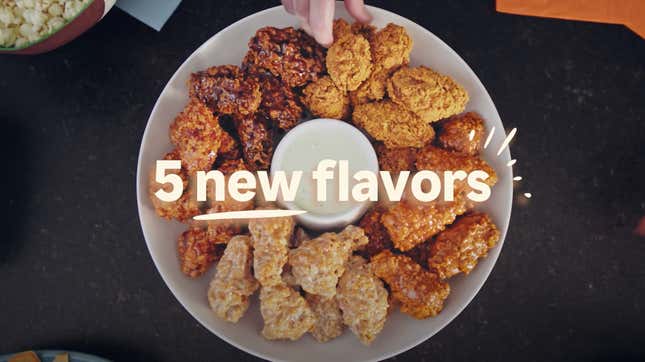 Popeyes new chicken wings in five flavors