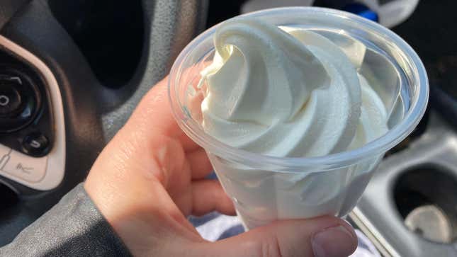 Burger King’s vanilla ice cream was very milk-forward in flavor.