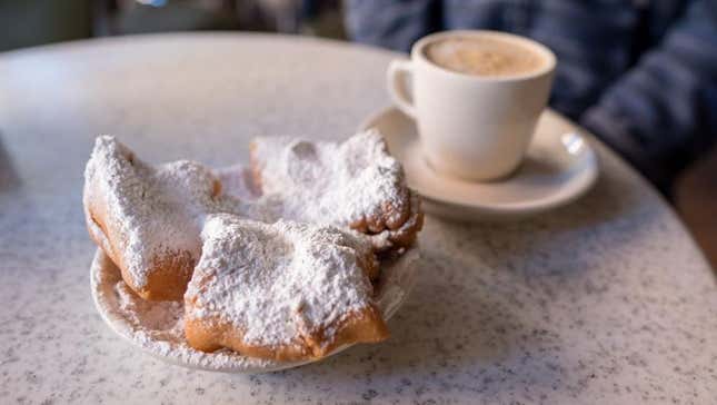 Beignets and coffee