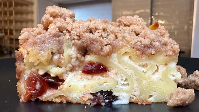 Cranberry Crumb Cake Kugel by Chef Zac Young