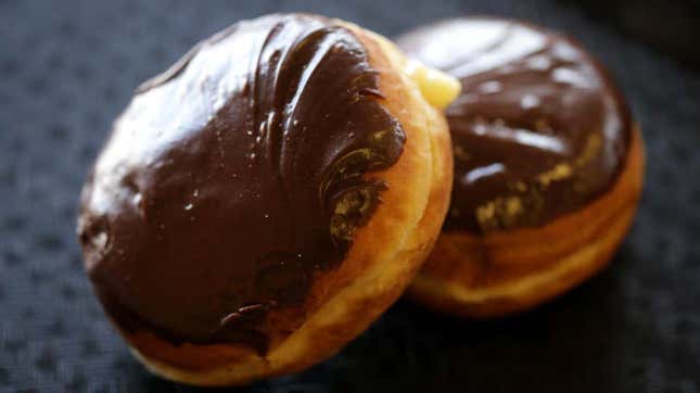 Boston cream doughnut